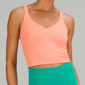 Lululemon Align Ribbed Tank Top Sunny Coral